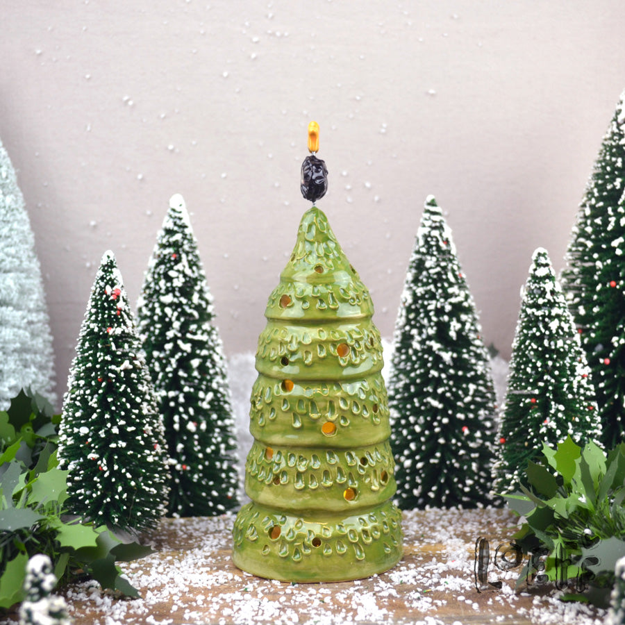 Happy Little Christmas Tree Soot Sprite Yellow Star