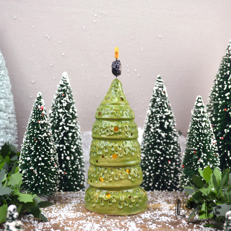 Happy Little Christmas Tree Soot Sprite Yellow Star