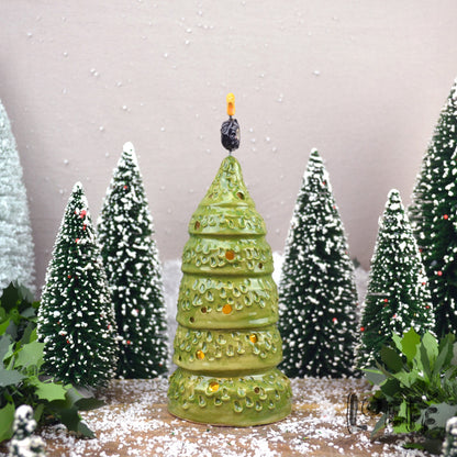 Happy Little Christmas Tree Soot Sprite Yellow Star