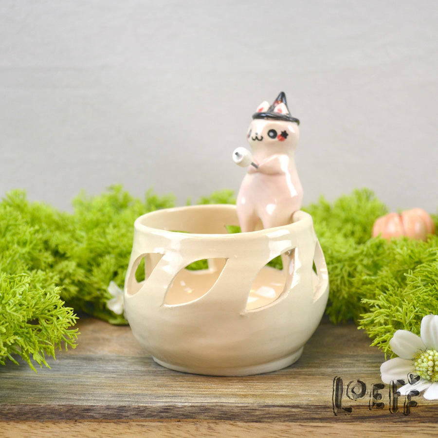 Marshmallow Light Cat with Hat