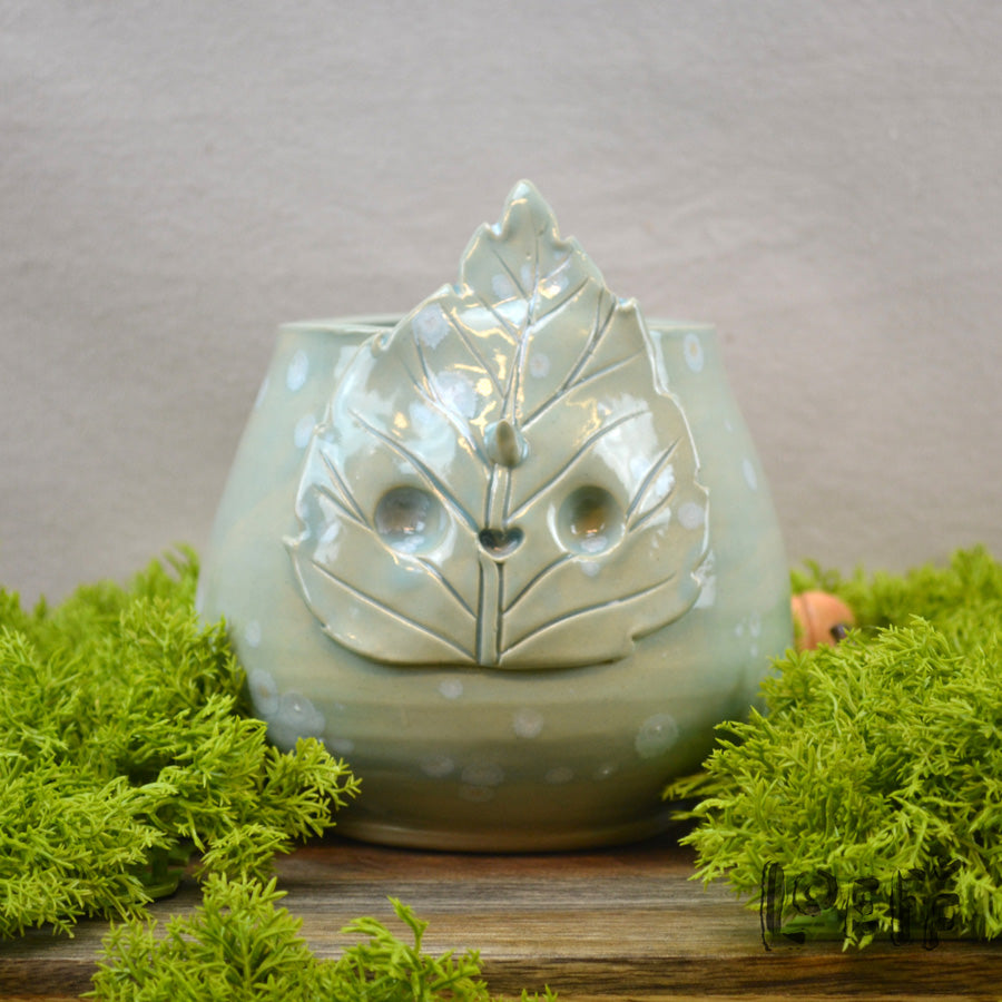 Limited Run Crystal Glaze Leaf Planter 2