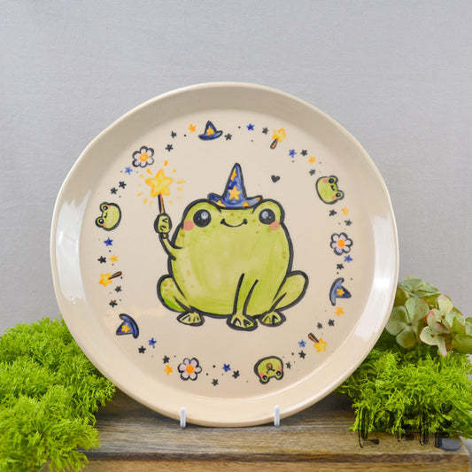 Plate Large Froggy Wizard