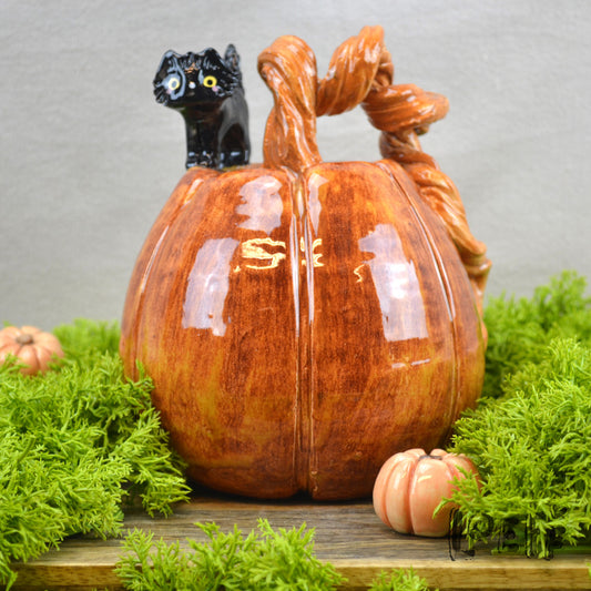 Pumpkin Black Cat