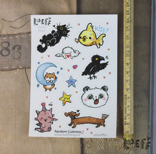 Sticker Sheet A6 Random Cuteness 2