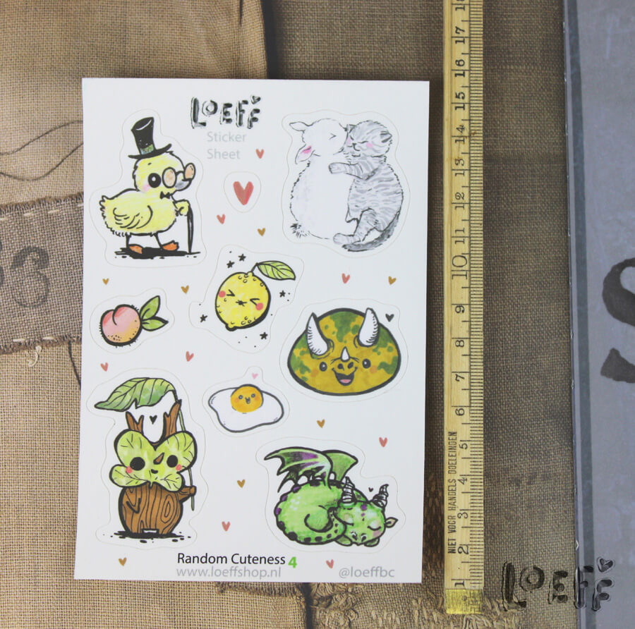 Sticker Sheet A6 Random Cuteness 4