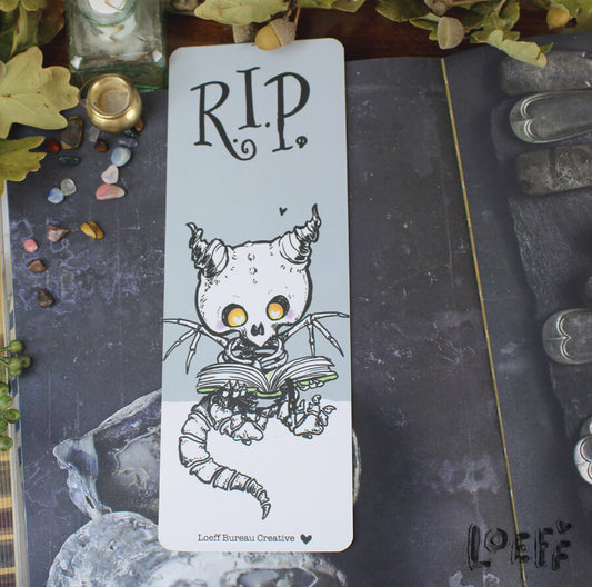 Bookmark R.I.P. Reading in Peace Two-sided