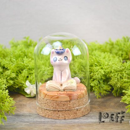 Showstopper Loeff Small Dome Reading Witches Cat