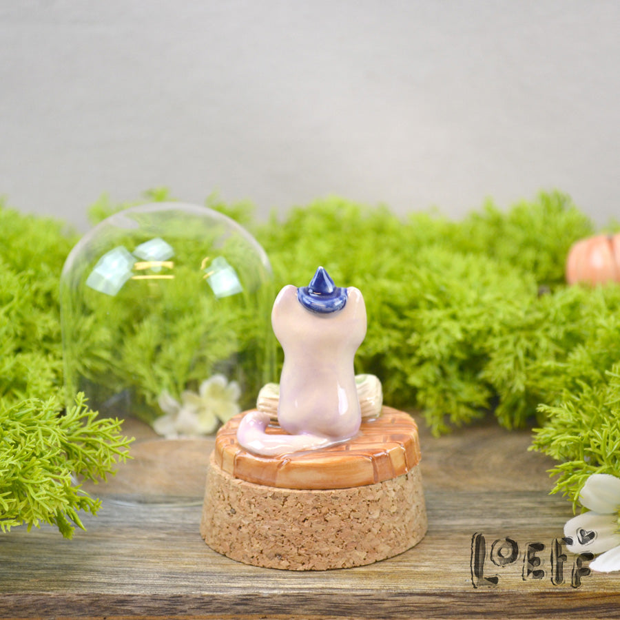 Showstopper Loeff Small Dome Reading Witches Cat