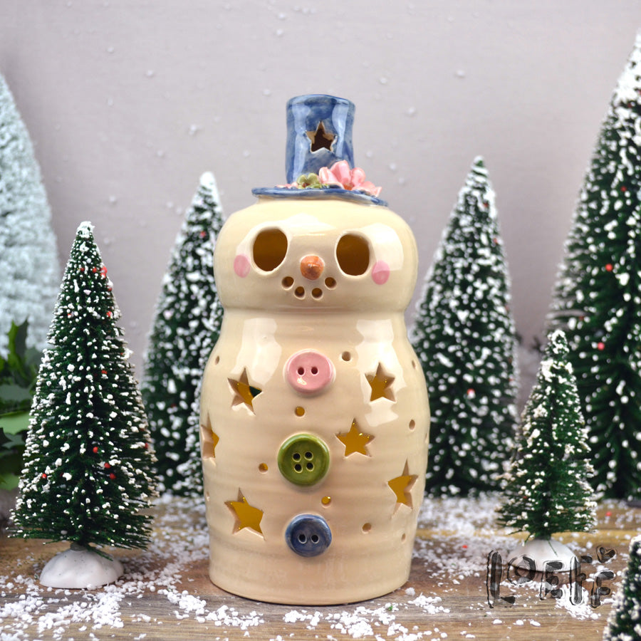 Snowpoppy Blue Top Hat