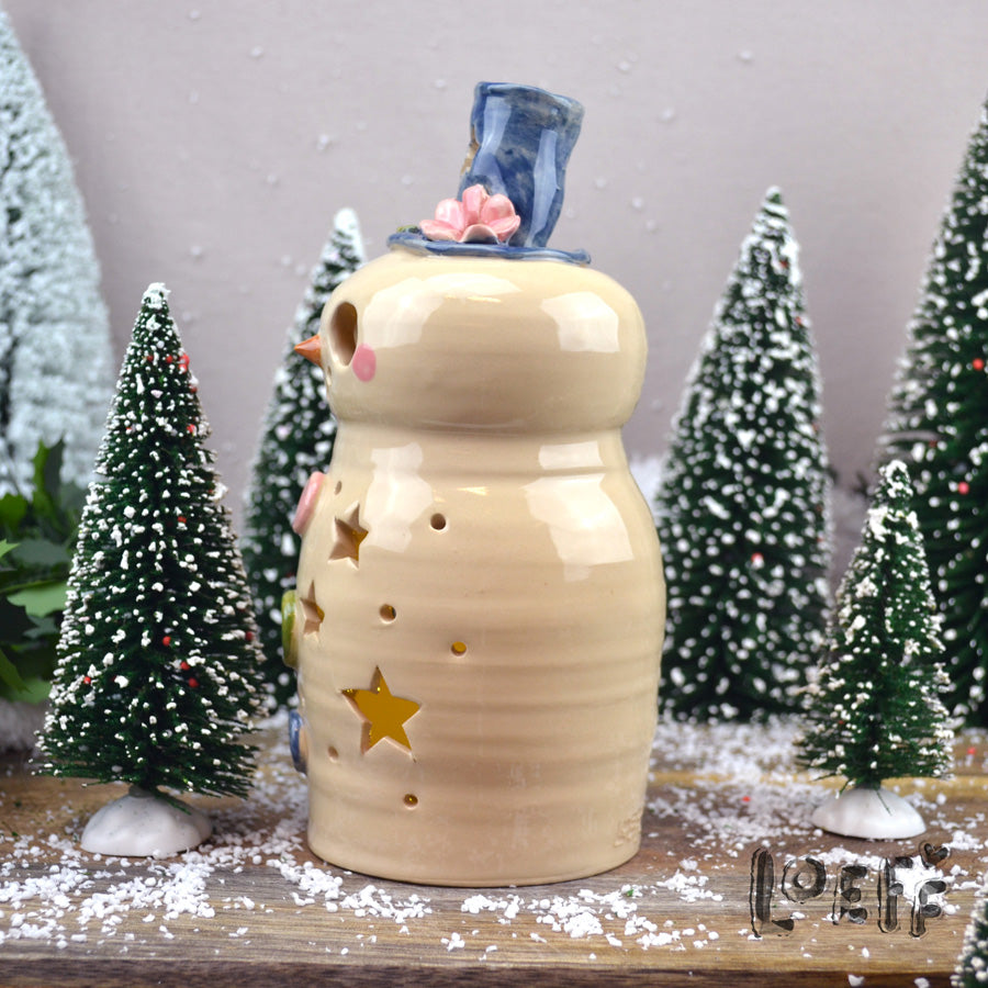 Snowpoppy Blue Top Hat