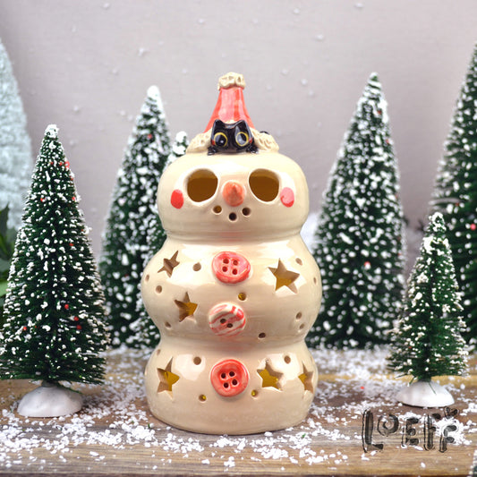 Snowpoppy Cat Under Hat