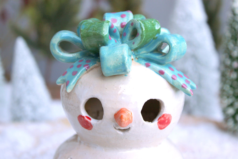 Snowpoppy Festive Bow