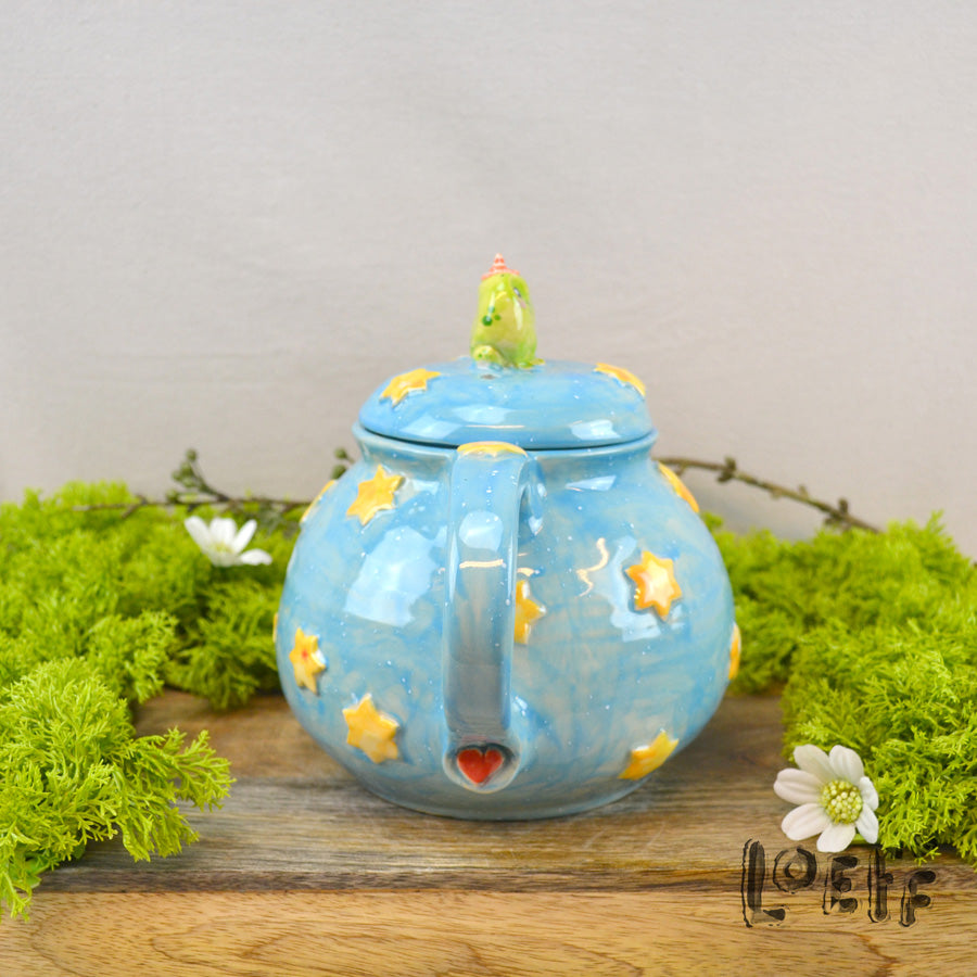 Loeffly Teapot Froggy Wizard Bright Night