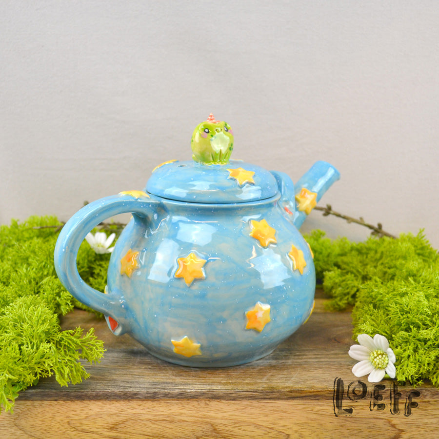Loeffly Teapot Froggy Wizard Bright Night