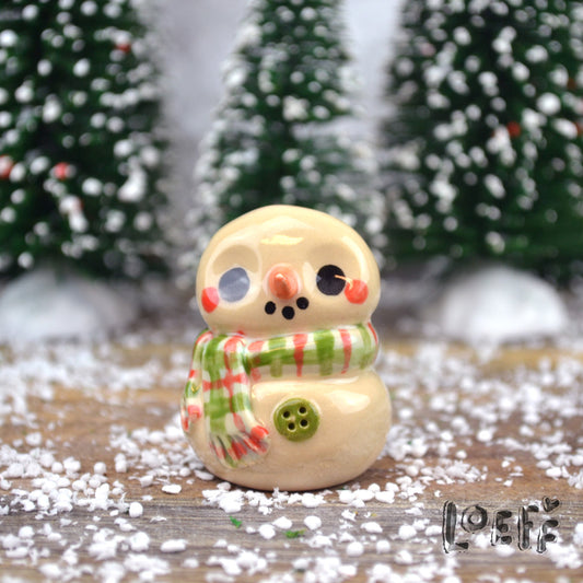 Christmas Tiny Snowpoppy Red-Green Scarf