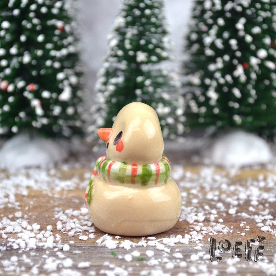 Christmas Tiny Snowpoppy Red-Green Scarf