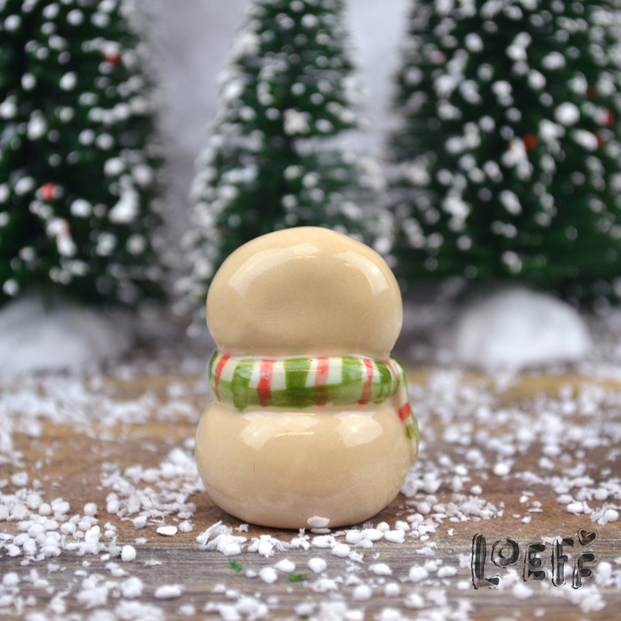 Christmas Tiny Snowpoppy Red-Green Scarf