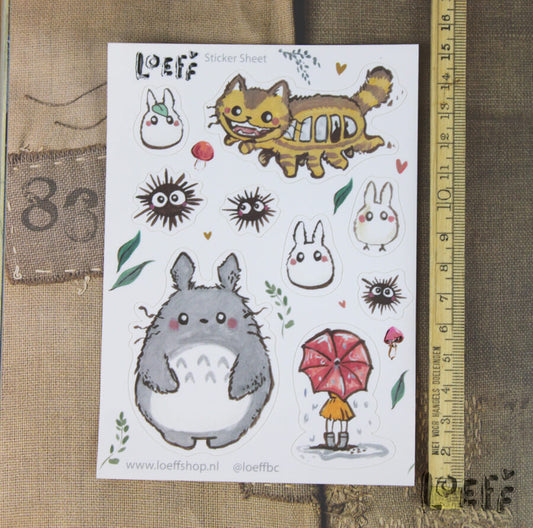 Sticker Sheet A6 Toto