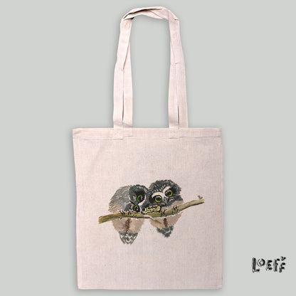 Totebag Two Owls