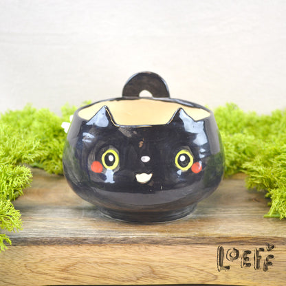 Yarn Bowl Loeff Black Cat